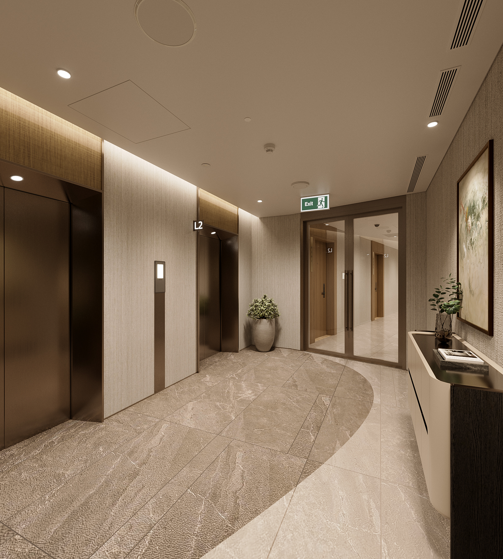 Refined dining area